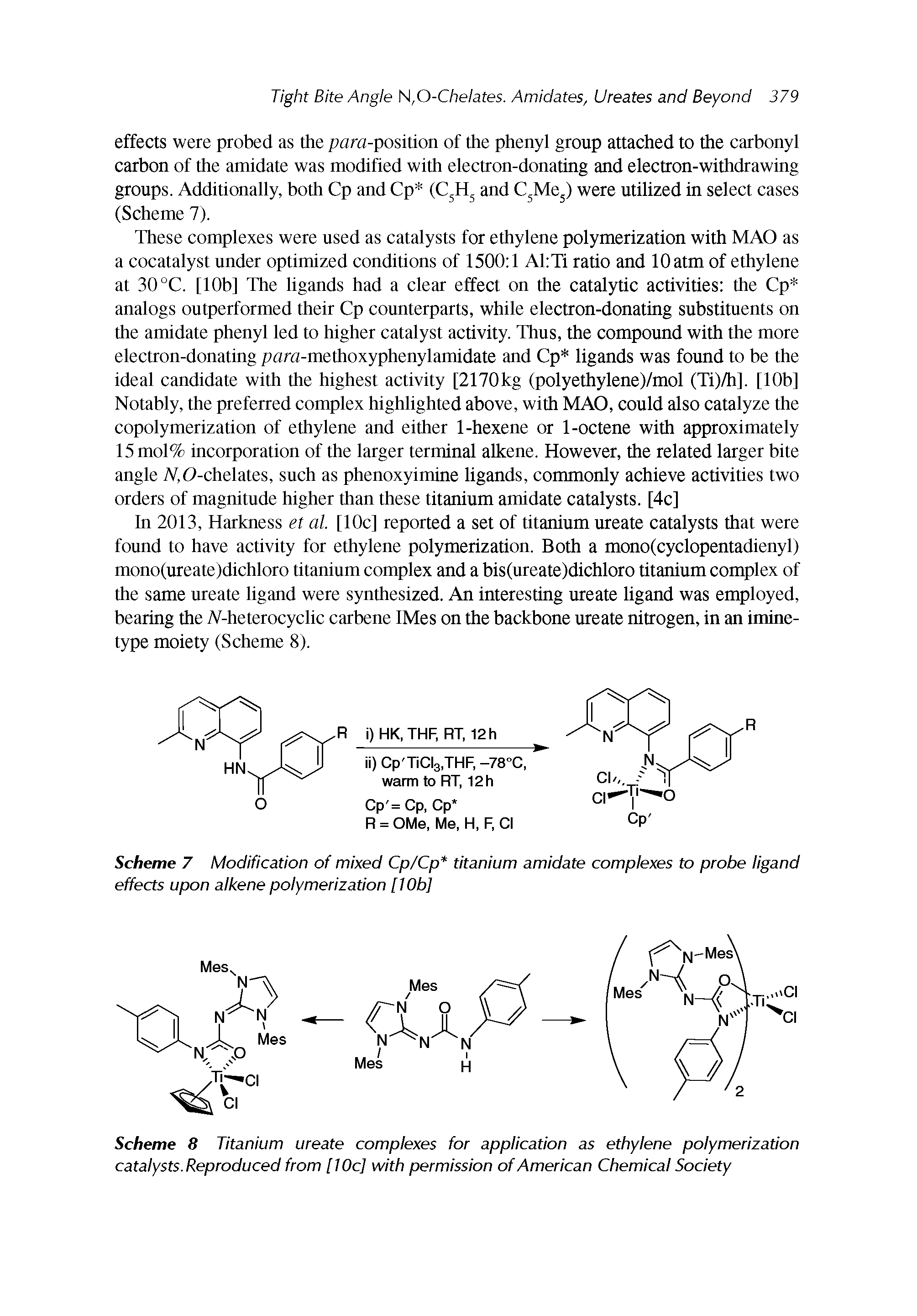 Scheme 7 Modification of mixed Cp/Cp titanium amidate complexes to probe ligand effects upon alkene polymerization [1 Ob]...