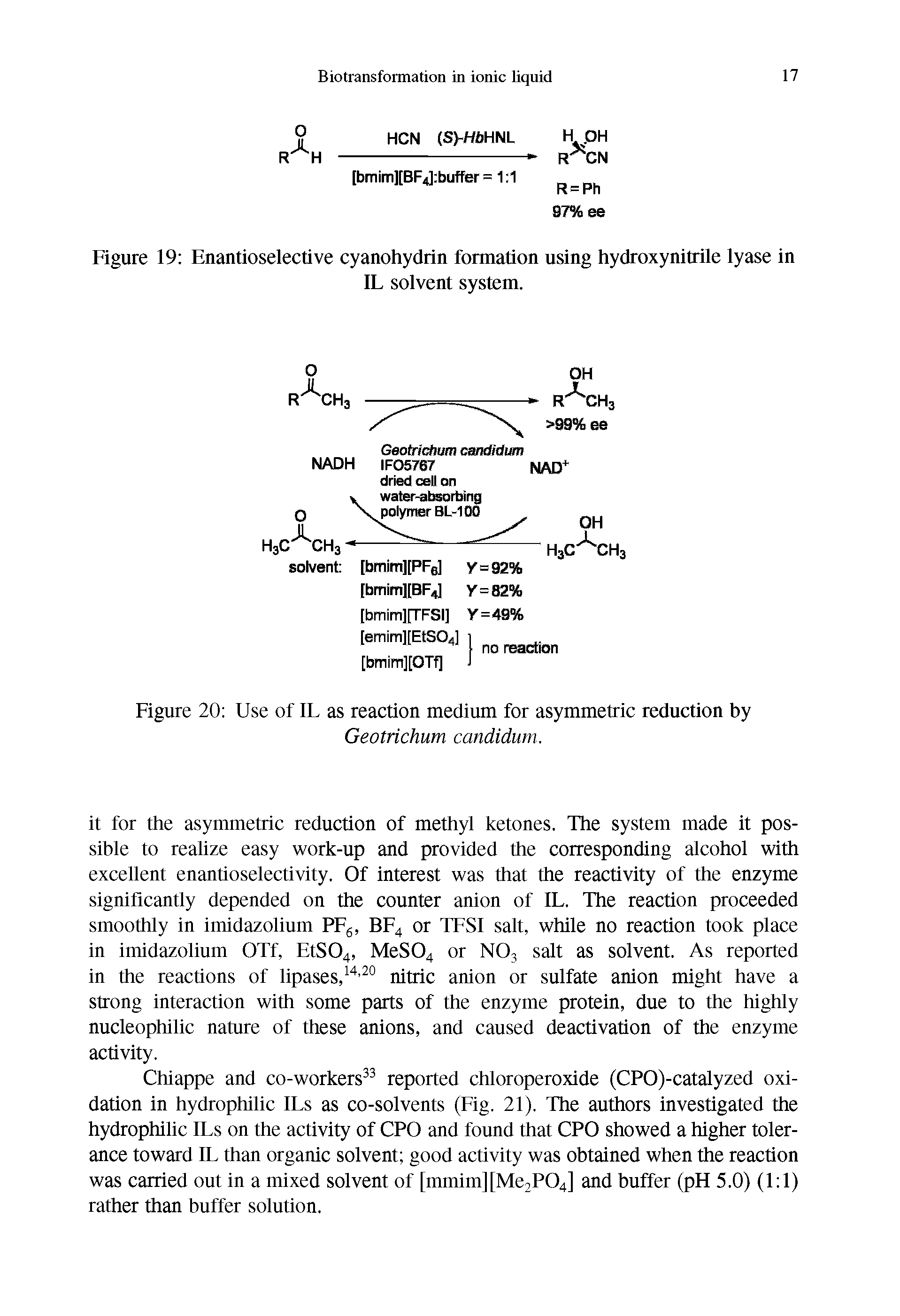 Figure 19 Enantioselective cyanohydrin formation using hydroxynitrile lyase in...