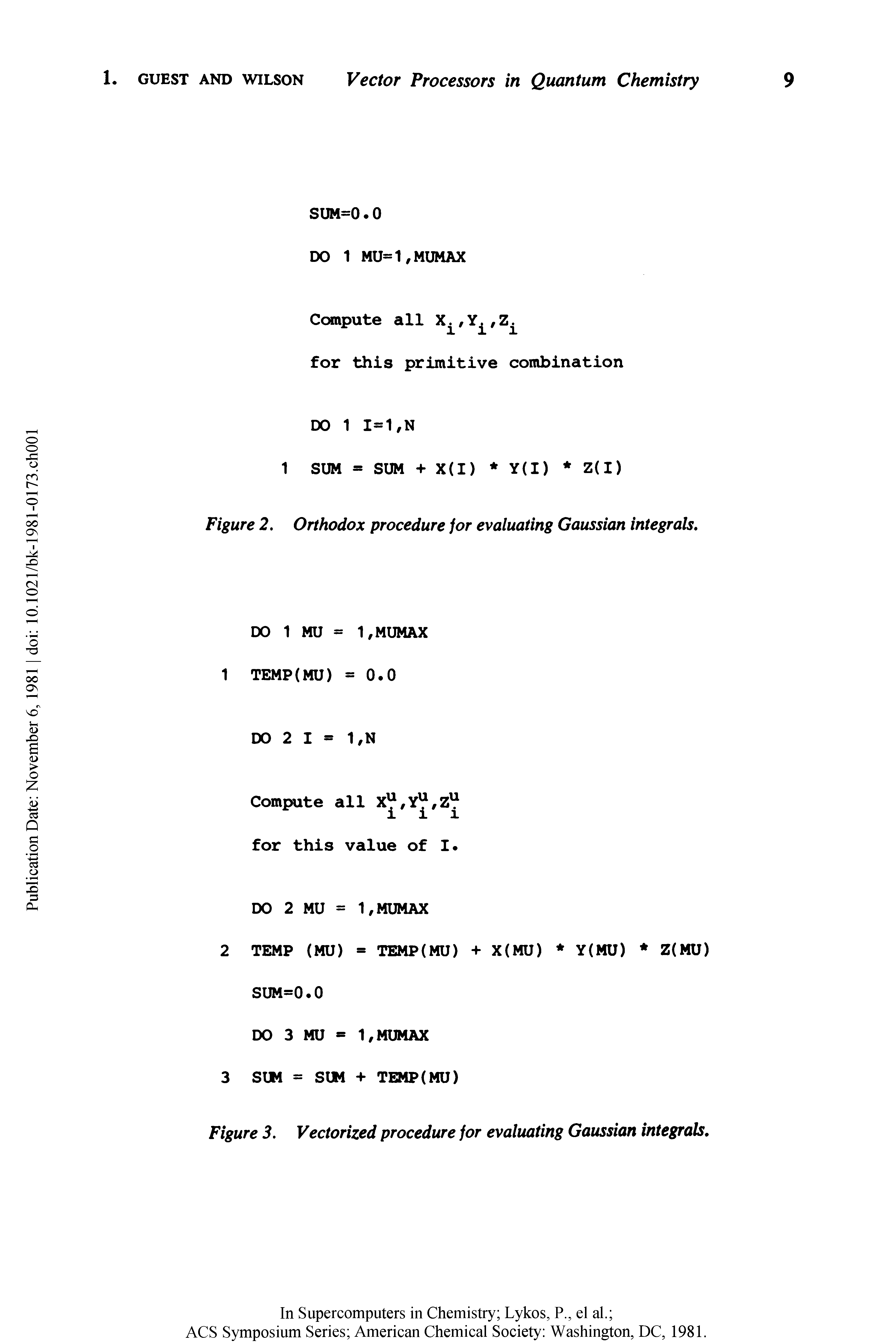 Figure 2. Orthodox procedure for evaluating Gaussian integrals.