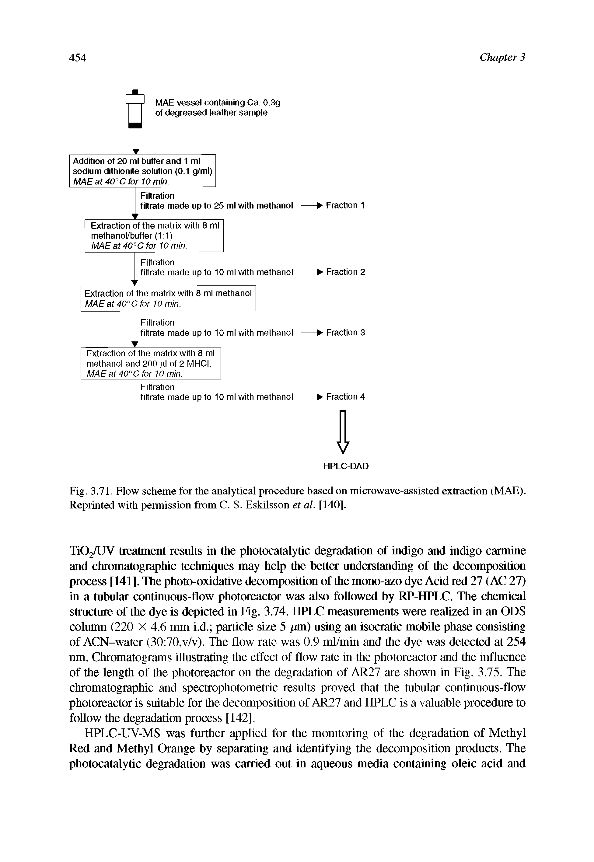 Fig. 3.71. Flow scheme for the analytical procedure based on microwave-assisted extraction (MAE). Reprinted with permission from C. S. Eskilsson et al. [140].