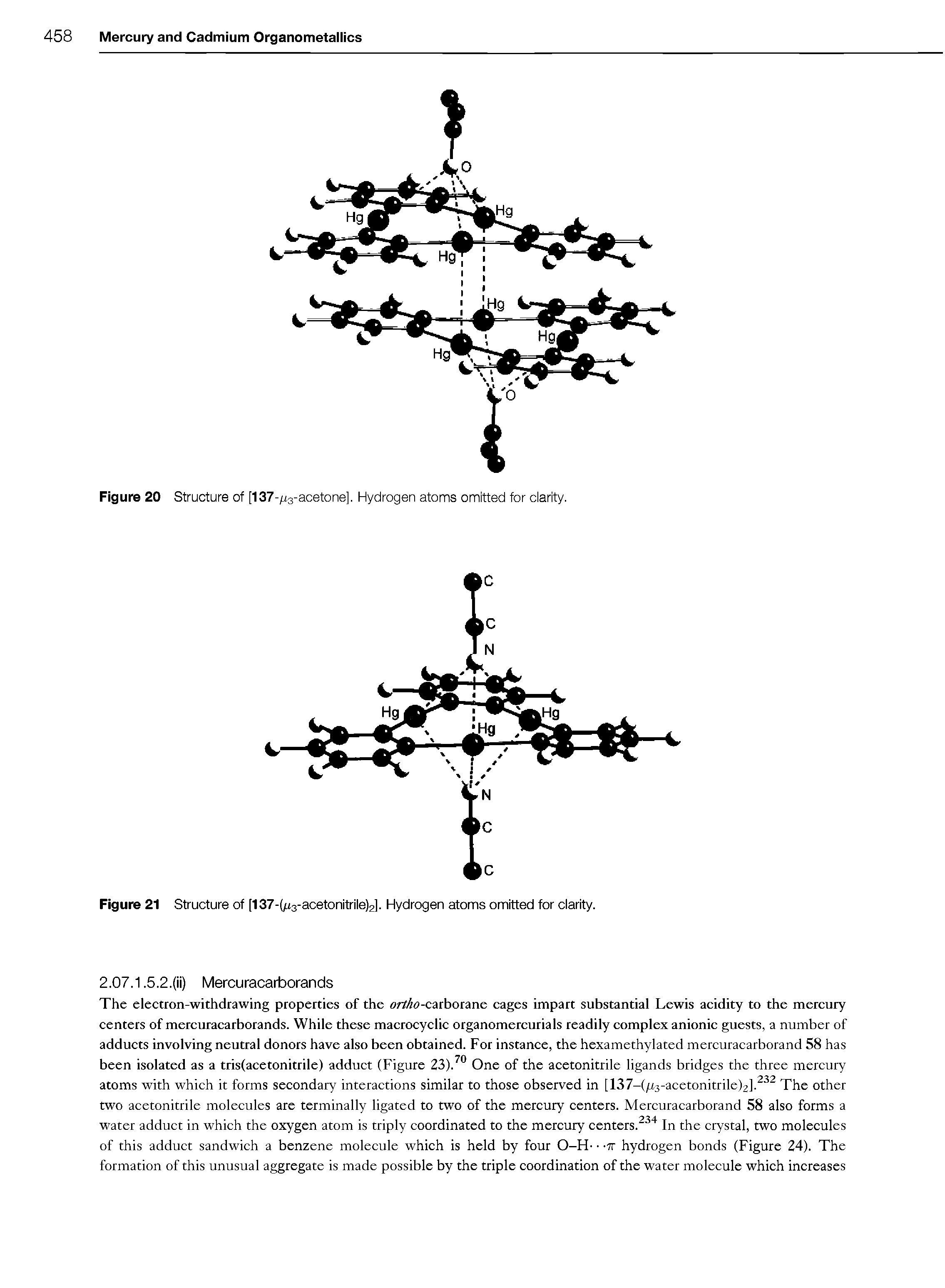 Figure 20 Structure of [137-/i3-acetone], Hydrogen atoms omitted for clarity.